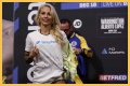 Ebanie Bridges strips down to bra and knickers for weigh in ahead of world title fight with Maria Cecilia Roman